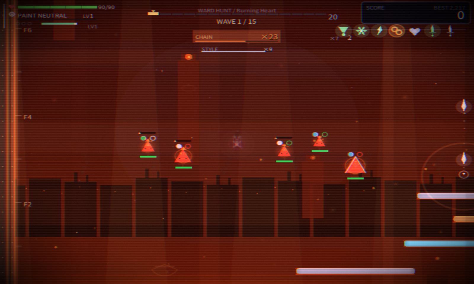 CHAIN ×23 meter roaring through a fire-forge wave