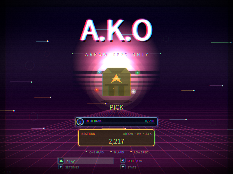 A.K.O title screen